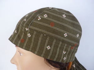  prompt decision * bandana cap [ peace pattern ..] Met in na- cap * head LAP * hand made * free shipping 