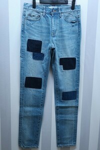 3-3527/AZUL BY MOUSSY ユーズド&リペア加工デニム アズールバイマウジー