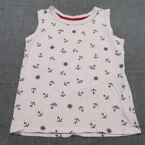 used☆めちゃカッコイイ♪マリン総柄タンクトップ☆140☆