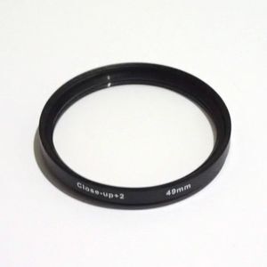 クローズアップレンズ フィルター 接写 マクロ +2 49mm