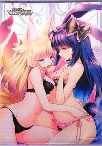 ヨーコ&ルルシィ 描き下ろしB2タペストリー 「PS Vitaソフト 限界凸起 モエロクリスタル 限定版」 ソフマップ購入特典