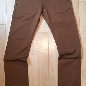 10特② 新品「WeSC」 Regular-Fit Straight-Leg テーパード コットンパンツ D-Camel SIZE:29 スウェーデン発