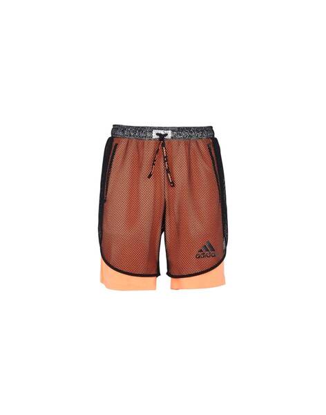 adidas by kolor ショートパンツ アディダス カラー S スポーツウェア メッシュ オレンジ ブラック