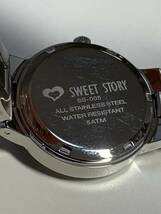 A412 未使用　箱取説付　レディース腕時計　SWEET STORY/スイートストーリー　SS-005 クロノタイプ　トリプルカレンダー　アナログ　ハート_画像5