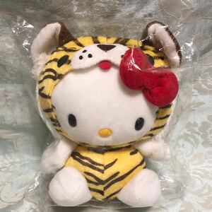 未開封 未使用 2009年 ヤクルト ハローキティ 干支 寅 ぬいぐるみ キティ トラ とら 虎 Yakulto HELLO KITTY キティちゃん