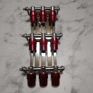 後付セフ用ステン磨きループ+スライダー付きビットホルダープレート(3段9連)