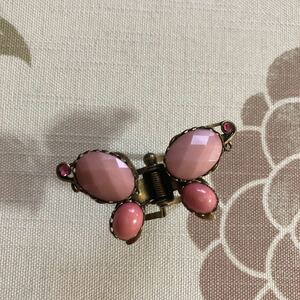  antique style hair ornament clip butterfly .