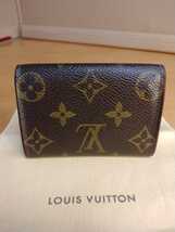 中古 LOUIS VUITTON ルイヴィトン もの 小銭入れ カードケース 保存袋付き Louis Vuitton coin & cardcase 送料無料_画像2