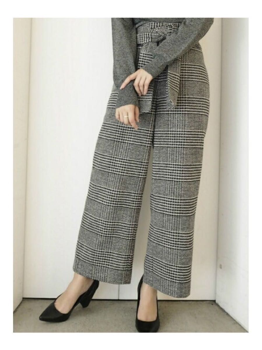 RESEXXY チェックワイドパンツ