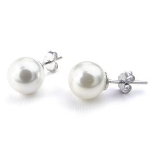 PW 24281 高品質925純銀シルバー 白い真珠 ピアス 24281 条件付送料無料