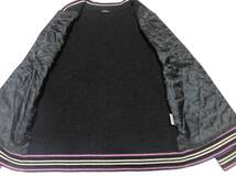 大人気サイズ L(3) 美品 バーバリーブラックレーベル ピンクホース刺繍 襟・袖口・裾バーバリーボーダー柄 ジップアップ ニットジャケット_画像6