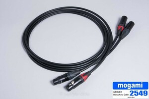  Moga mi2549 XLR balance line cable L/R pair 1.8m jacket color black 