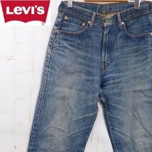 リーバイスLevi's■504　ギャラ入り革パッチ　紺カンヌキ　デニムパンツ ジーンズ■W30 L33■ルーズストレート　※RY2412004_画像1