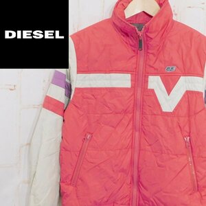 ディーゼルDIESEL 55DSL■インサレーションジャケット■S■ピンク　レディース　ジャンパー　ブルゾン　ビンテージ　※1322012