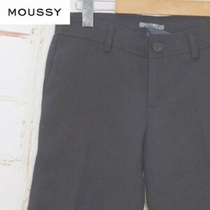 新品■マウジーBLACK by moussy■タグ付き未使用 ウールショートパンツ■1　黒系　短パン　美脚　※0729077