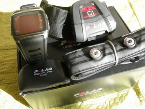  polar спорт часы б/у товар GPS машина G1 резина растягивать . сердце . сенсор FT60GI оригинальный комплект обычный использование простой проверка 