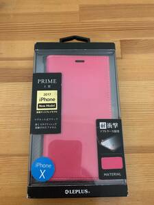 ELMSso dragon shonzru plus LEPLUS LP-I8LPPK [iPhone X thin type PU leather flap case PRIME pink ]