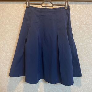 GLASS LINE グラスライン ネイビーフレアスカート
