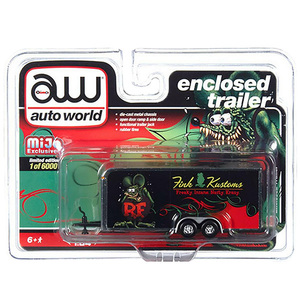 Auto World 1:64 Rat Fink Enclosed Trailer FINK KUSTOMAS 【ラットフィンク】ミニカーBK