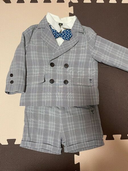 【美品】モイモルン フォーマル4点セット 90cm 入園式 卒園式 結婚式 セレモニースーツ 男の子