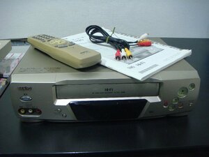 MB/L15T-DA4 SANYO サンヨー VHS ビデオテープレコーダー Hi-Fi 再生OK VZ-H20 リモコン 取扱説明書 現状品