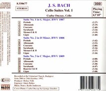 2CD (即決) バッハ/ 無伴奏チェロ組曲全６曲/ vc.チャバ・オンチャイ_画像2