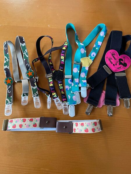 5点セット キッズ サスペンダー ベルト