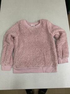 ★GAP★新品★150★ファー・トレーナー★ボア★セーター★人工ファータイプ★ピンク★人気の定番★暖かいです★3-1.1