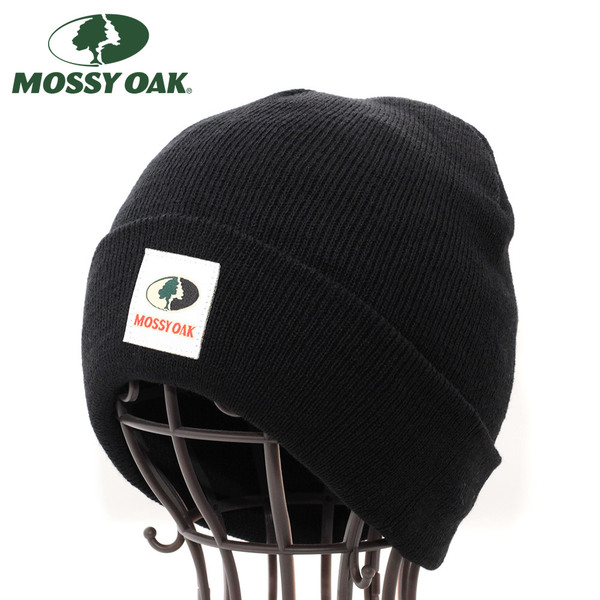 ニットキャップ 帽子 ビーニー リブ Mossy Oak Cuffed Beanie ブラック 1JHKY-BLK USA ブランド 狩猟 ハンティング