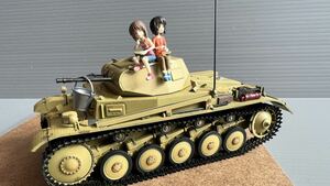 1/35 ガールズ&パンツァー　　西住家　2号戦車　　西住みほ　まほ　　フィギュア4体セット　完成品　　プラッツ