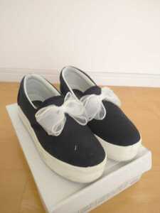 INGNI*chu-ru ribbon slip-on shoes black L