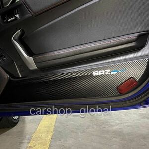  Subaru BRZ Logo карбоновый дверь to наклейка на обод протектор переводная картинка наклейка ZC6 R/S/GT/tS/RA/STI и т.п. царапина предотвращение накладка боковой Toyota 86