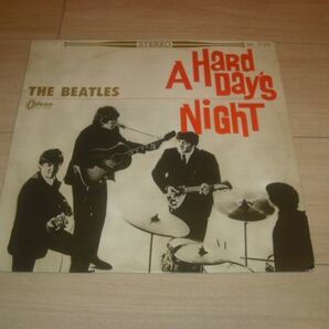 THE BEATLES/A HARD DAY’S NIGHT/日本盤ライナー付(ODEON赤盤)/東芝特選レコード袋付の画像1