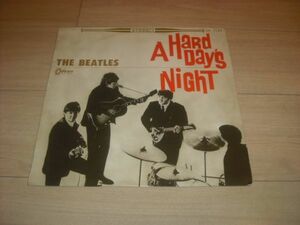 THE BEATLES/A HARD DAY’S NIGHT/日本盤ライナー付(ODEON赤盤)/東芝特選レコード袋付