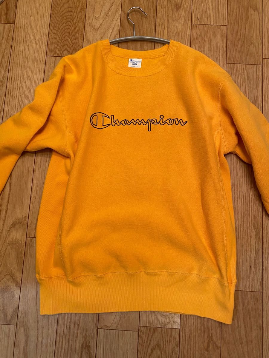 champion stussy NY限定 リバースウィーブ スウェット 刺繍タグ