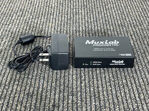 BR0580_Yy◆モデルR使用品◆MuxLab◆500451◆HDMI MONO EXTENDER◆電源コード付き◆W110 H25 D80◆※通電のみ確認済