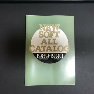 NEW SOFT ALL CATALOG1989-1990 68P冊子 ファミコン通信 ( ファミ通 ) 付録 1989年 発行 ●m0023 as8 ● I LOVE ソフトボール パラノイア