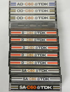 ■TDK 中古 録音済 カセットテープ D-C OD-C AD-C SA-C 12本セット