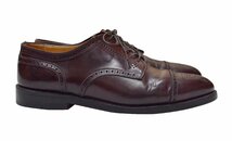 ビンテージ【オールデン】ALDEN x Sherman Brothers 別注 メダリオンキャップトゥ ブラウン レザーシューズ【12 B/D】【30cm程度】BL0207-2_画像4