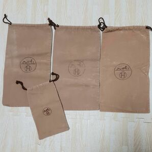 HERMES 　エルメス　保存袋　布袋　巾着　巾着袋　小物入れ　 付属品　 エルメス　 ケリー　27