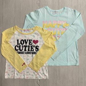 長袖Tシャツ 2枚セット 150(サイズ表記) ティーンズ ガールズ