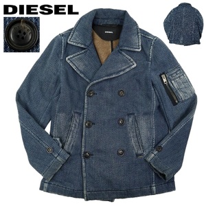 【S2508】DIESEL ディーゼル デニムピーコート デニムコート デニムジャケット インディゴ サイズS