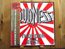 全米ヒット作 / Loudness / ジャパニーズメタルの雄 ラウドネス / Thunder In The East / Columbia / AF-7337 / 帯付 / ステッカー_画像1