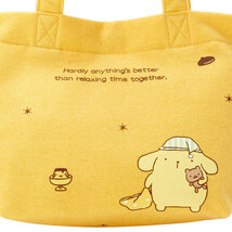 ポムポムプリン 手提げバッグ　バッグ　　(ねむねむ)　新品　紙タグ付き　sanrio original サンリオ _画像4