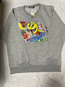 3L PAC-MAN pack man sweatshirt sweat large size new goods reverse side nappy image . please verify 