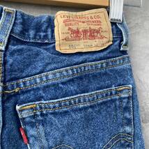 Levi's550 リラックス デニムジーンズパンツ キッズ 23×25 実寸22in 40450-0289 USA 海外輸入 古着 L221118-N658_画像5