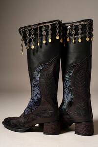 [ Novelty - attaching ]* ha | za | ma ultimate comfort on etc.. long boots 27.5cm * is The mahazama * new goods unused goods *