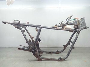 εDF30-7 Suzuki GT750 GT750B-3 Showa era 49 year without document! frame bend less! rust * corrosion part have!