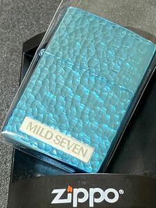 zippo マイルドセブン 両面ハンマートーン 限定品 希少モデル ヴィンテージ 1997年製 MILD SEVEN シルバーインナー 1998年製