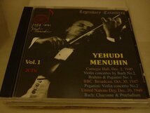 CDB3404　メニューイン　YEHUDI MENUHIN Vol.1　/　輸入盤中古2CD　送料100円_画像1